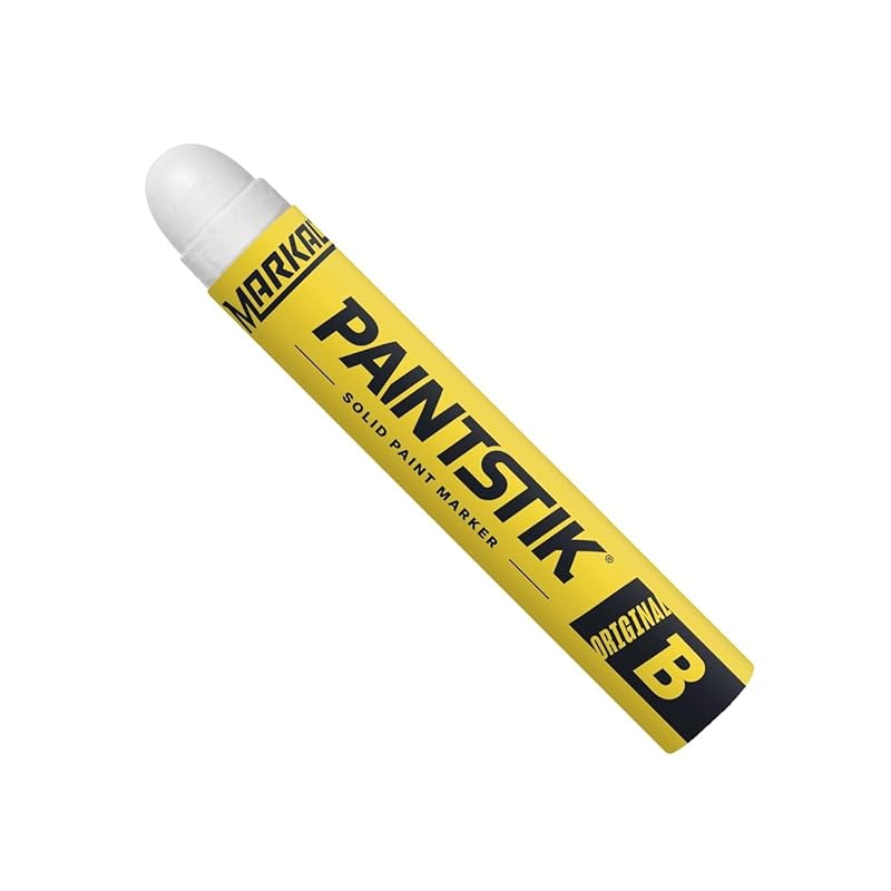 Markal White Paint Markers, Permanent and Waterproof, 12-Pack for Meta