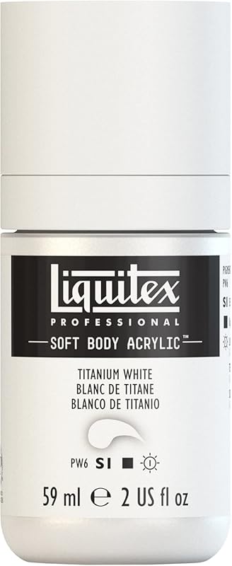 Liquitex Professional Soft Body Acrylic Paint, 59ml  Bottle, Titanium 