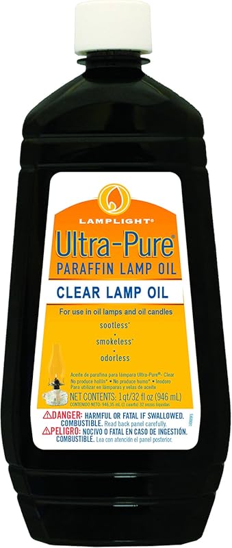 Lamplight Farms 32 oz. Ultra-Pure Lamp Oil for Clean Burning and Odorl