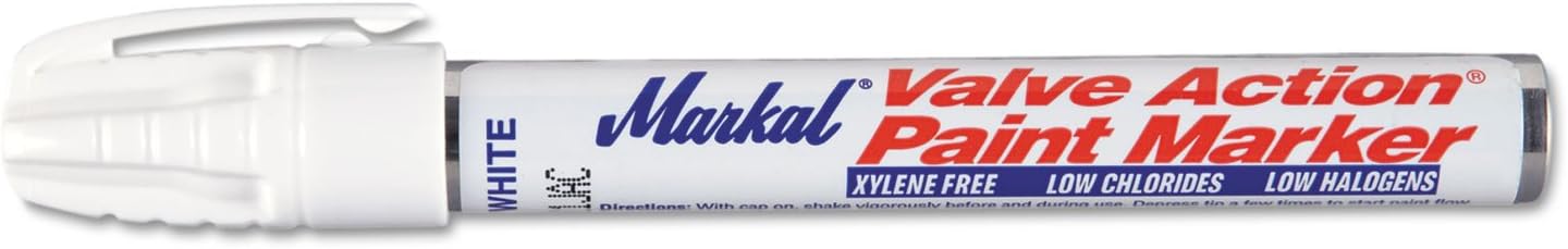 Laco Markal 96820 White Valve Action Paint Marker