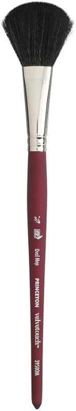 Princeton Velvetouch, Series 3950, Paint Brush for Acrylic, Oil and Wa