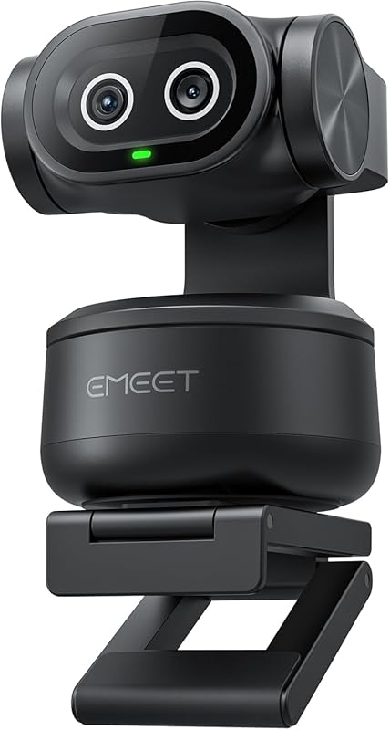 EMEET PIXY 4K AI PTZ Webcam for Podcasting: AI Tracking, Autofocus, Tr