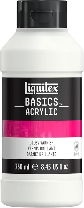 Liquitex BASICS Gloss Varnish for Protecting Finished Acrylic Artwork,