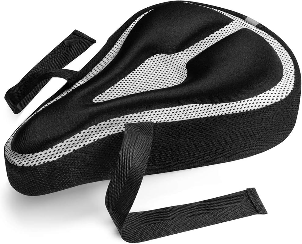 Comfort Gel Padded Bike Seat Cover, Waterproof for Men, Women, and All