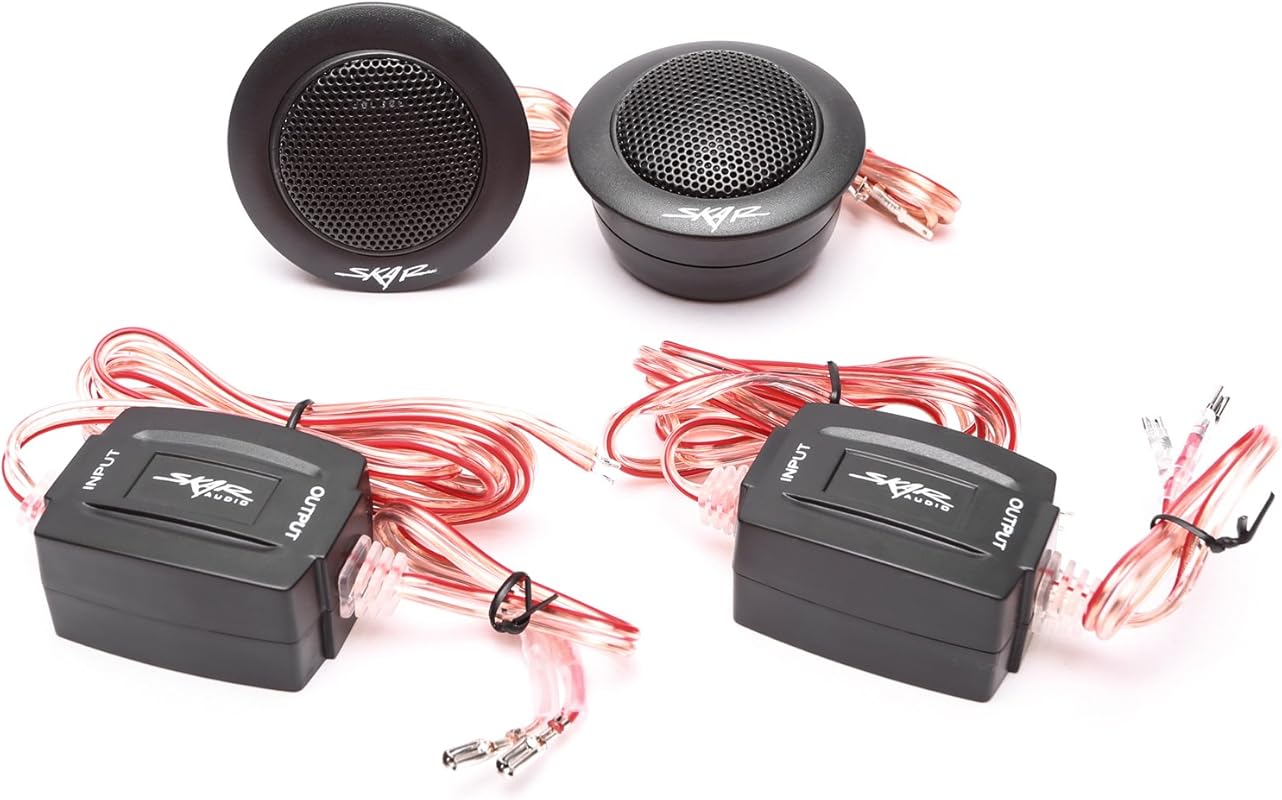 Skar Audio TX-T 1-Inch Neodymium Silk Dome Car Audio Tweeters, 240W (P