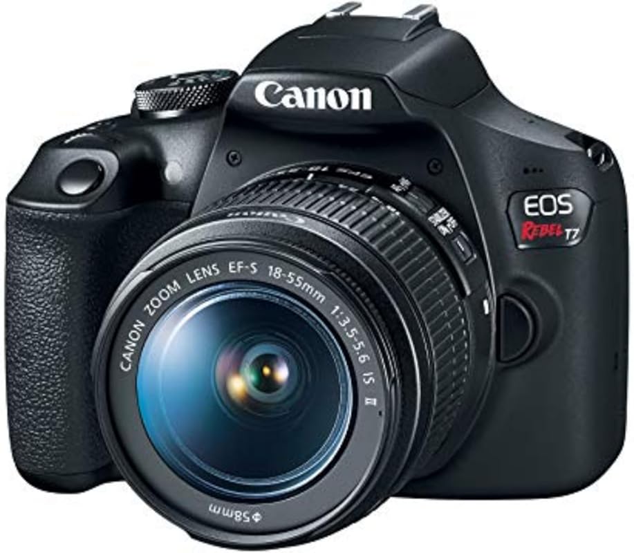 Canon EOS Rebel T7 DSLR Camera with 18-55mm Lens, Wi-Fi, 24.1 MP for R