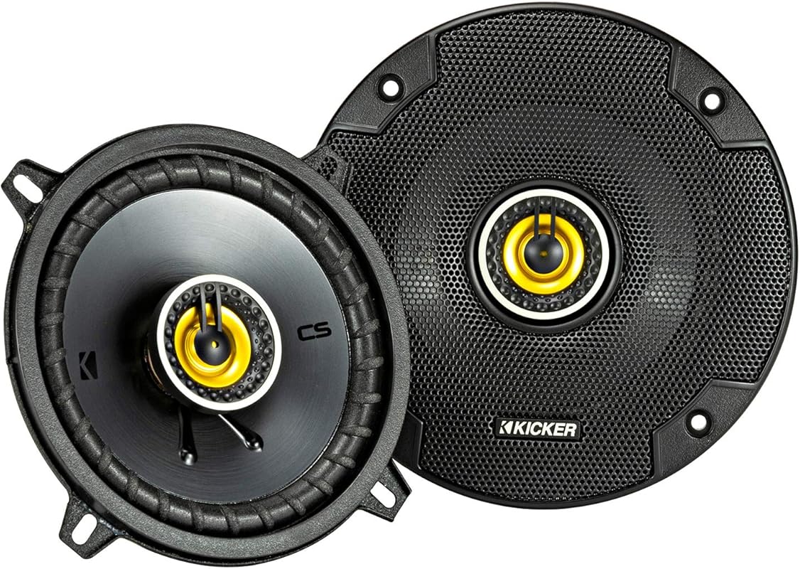 KICKER 46CSC54 CS-Series CSC5 5.25-Inch  Coaxial Speakers, 4-Ohm