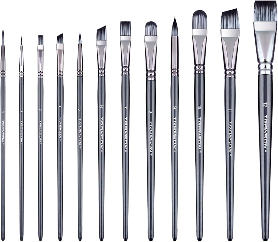Artist Paint Brush Set for Acrylic Painting – Essential Brushes for Cr