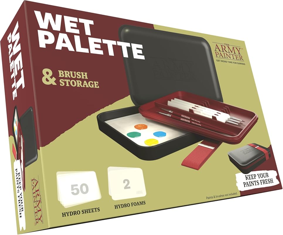 The Army Painter, Wet Palette, for Acrylic Paint, Incl. 50 Hydro Sheet