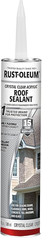 Rust-Oleum Clear Acrylic Roof Sealant, 10.1 oz