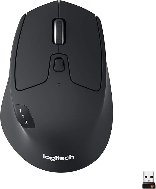 Logitech M720 Triathlon Wireless Mouse: Bluetooth, 1000 DPI, Programma
