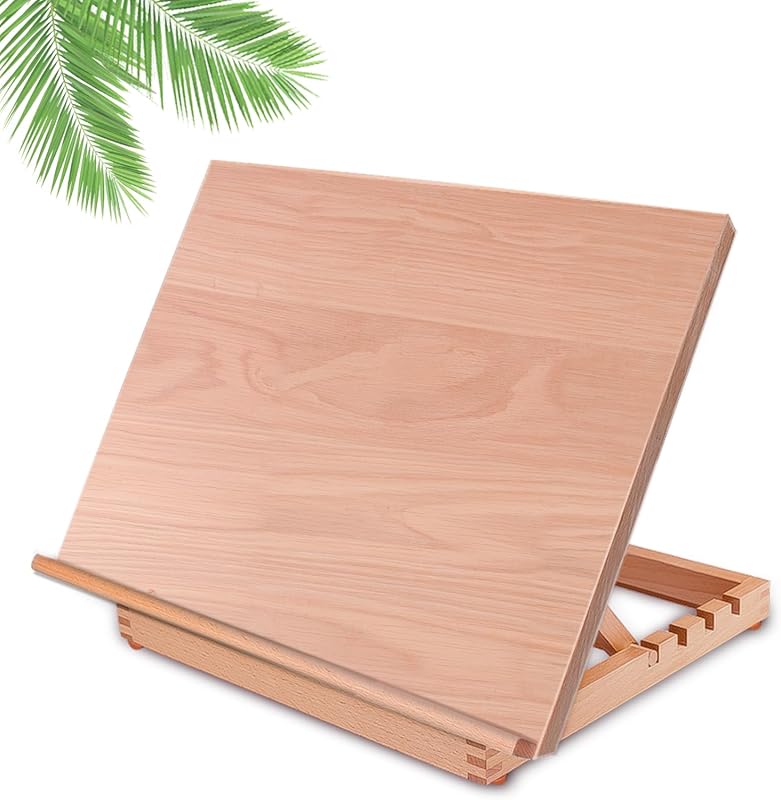 Tabletop Easel A3 Painting Easel with Smooth Surface, Adjustable Angle