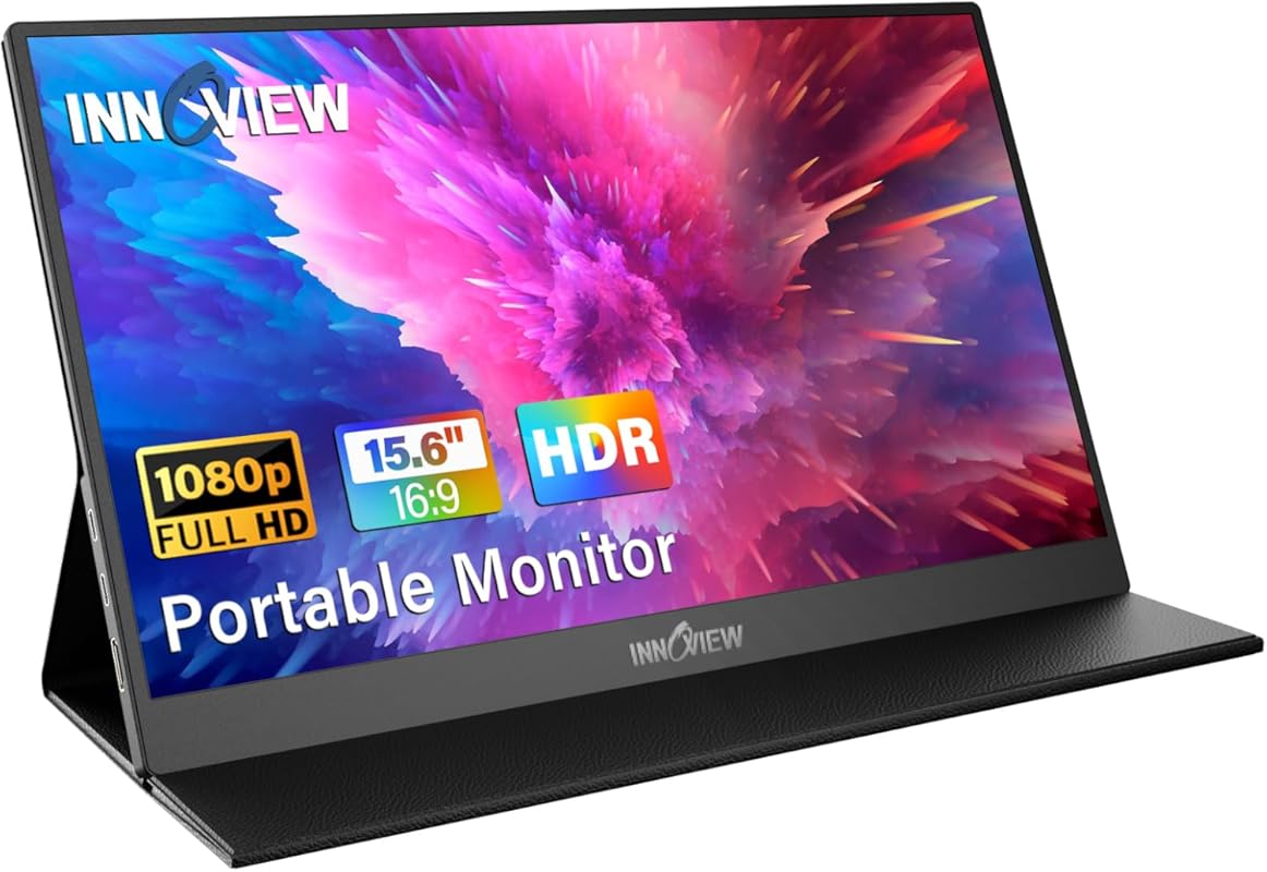 Best 15.6-inch Portable Monitor for Laptops: FHD 1080P with HDMI, USB 