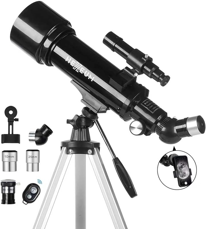 Beginner Refracting Telescope: 70mm Aperture, 500mm, AZ Mount, Phone A