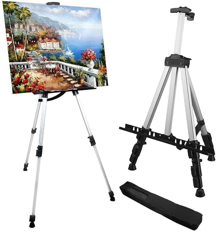 Art Easel Stand for Painting and Sign - RRFTOK Aluminum 66 Inch Metal 