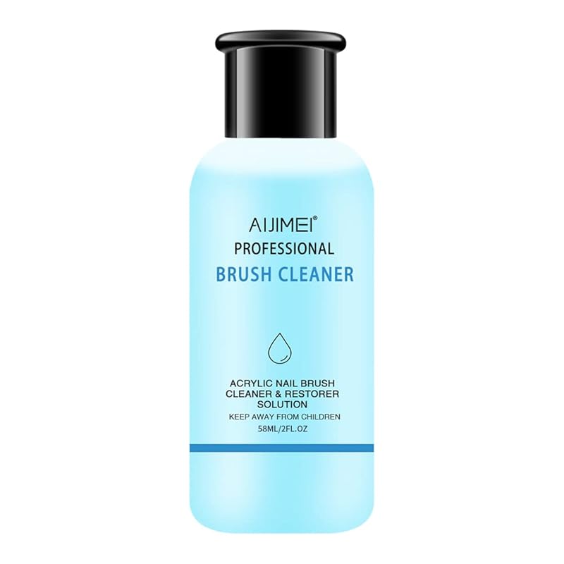 AIJIMEI Liquid Acrylic Brush Cleaner for Nail Artists and Acrylic Pain