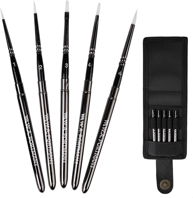 WA Portman 5-pc Small Travel Watercolor Brushes – Collapsible Syntheti