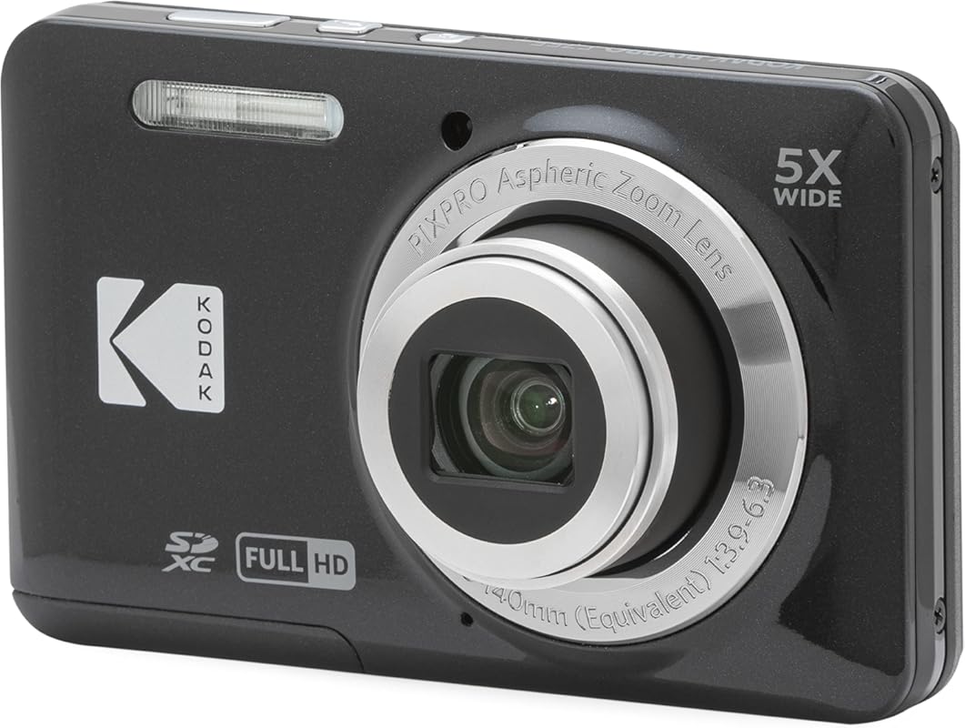 Kodak PIXPRO FZ55 Digital Camera with 16MP Sensor, 5X Optical Zoom, 10