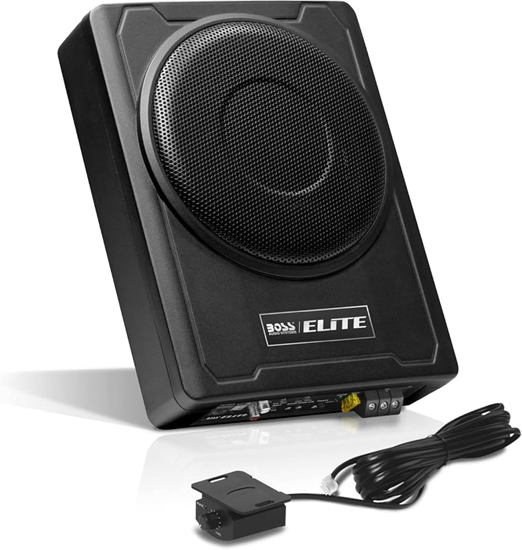 BOSS Audio Systems 8-Inch Under Seat Powered Subwoofer with Built-in A