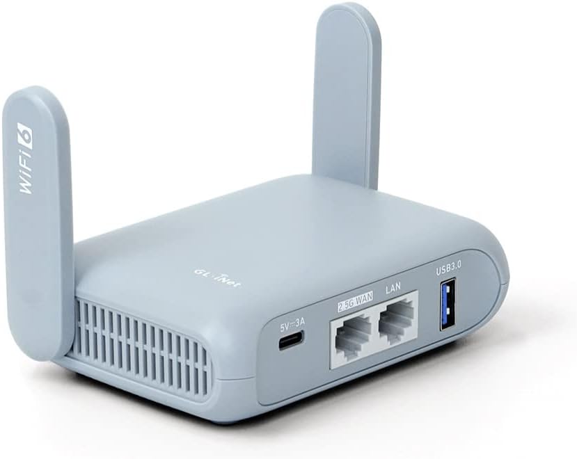 GL.iNet GL-MT3000 (Beryl AX) Wi-Fi 6 Portable Travel Router: VPN for B