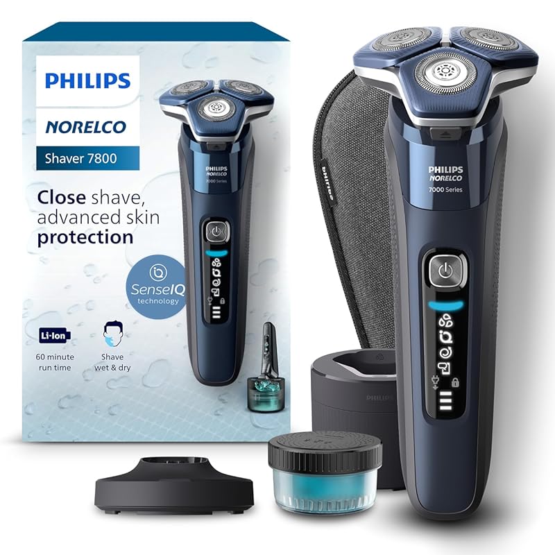 Philips Norelco Shaver 7800 Rechargeable Wet & Dry Electric Razor for