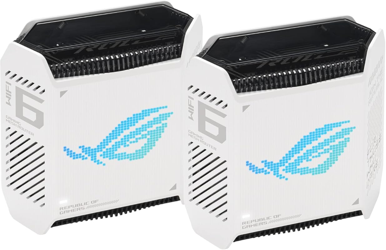 ASUS ROG Rapture GT6 AX10000 WiFi 6 Mesh System, 5800 Sq.Ft, 2.5G Port