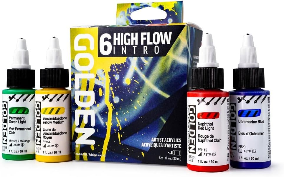 5 Best Golden High Flow Acrylic Paints for Artists