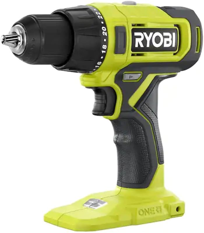 RYOBI ONE+ 18V Cordless Drill/Driver for Home Use: 1/2 Inch Tool Only.