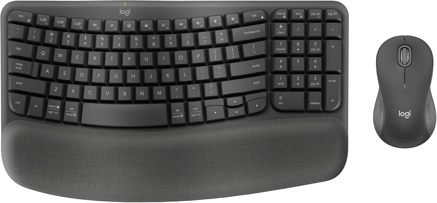 Logitech Wave Keys MK670 Combo: Ergonomic Keyboard and Signature M550 