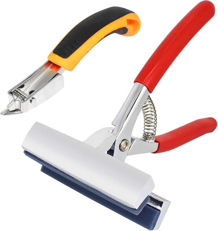 Heavy Duty Canvas Pliers and Staple Remover Set, Stainless Steel Anti-