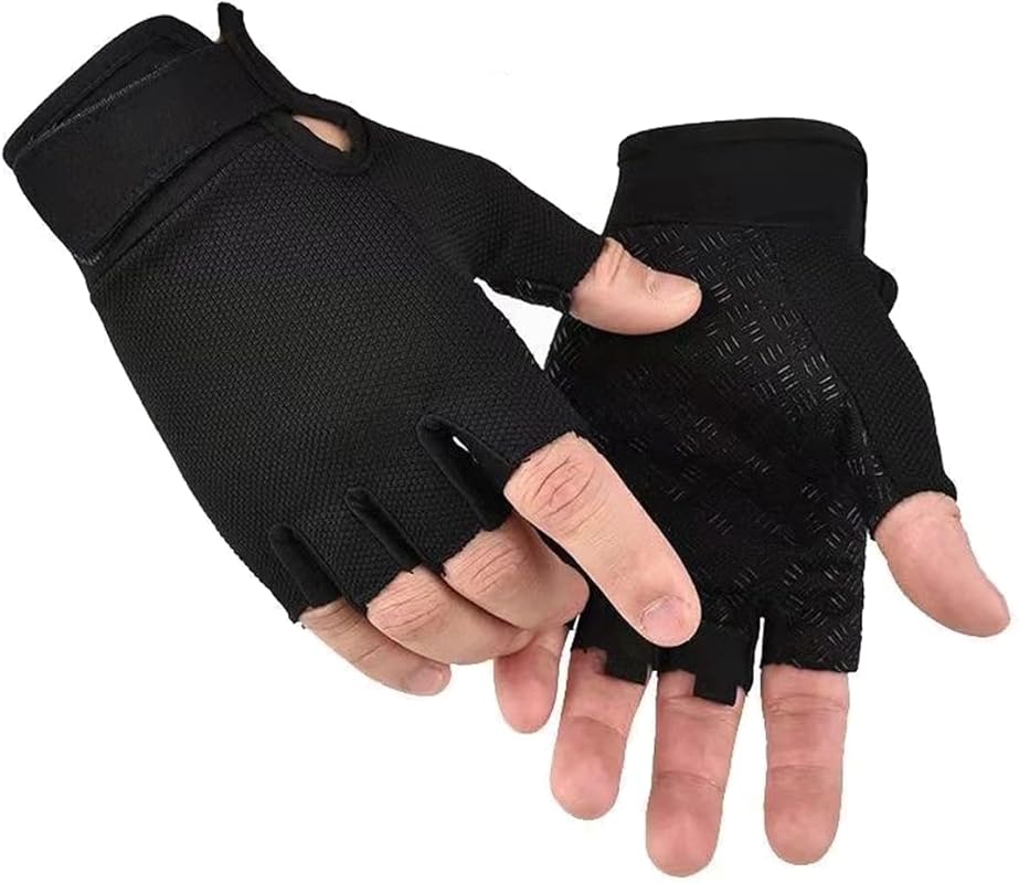 Comfortable Fingerless Cycling Gloves for Men and Women, Offering Supp