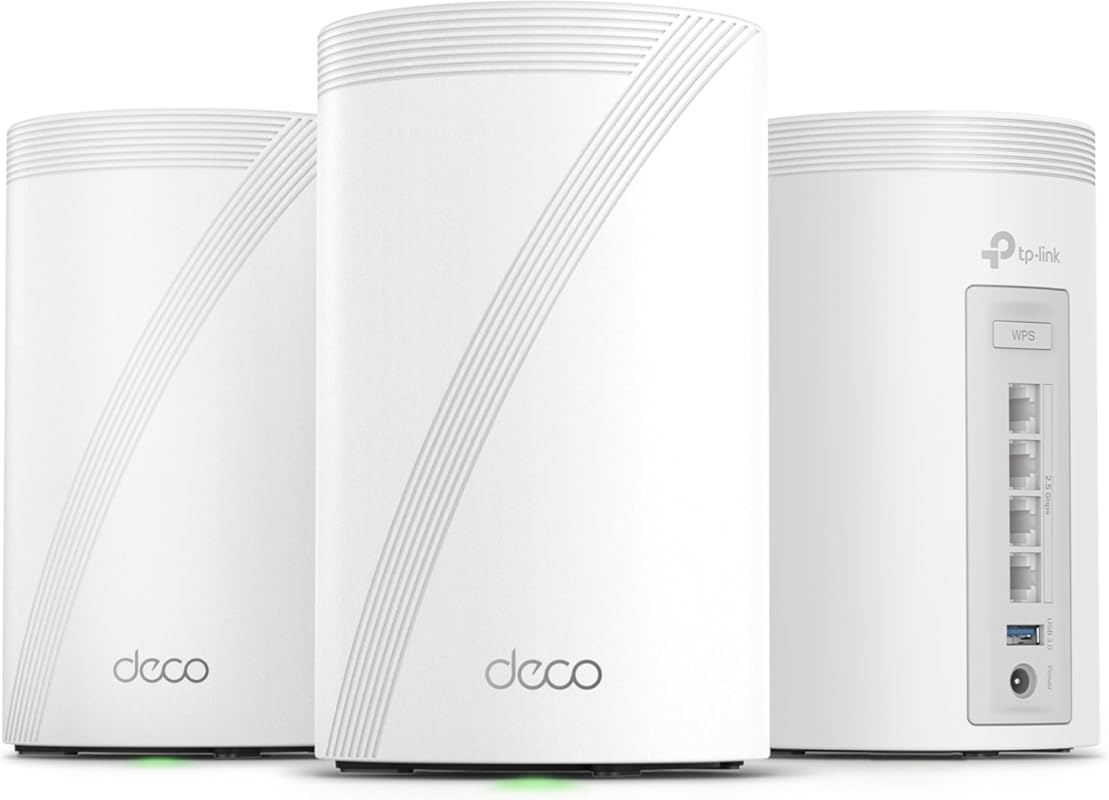 TP-Link Deco 7 Pro BE63 BE10000 WiFi 7 Mesh System, 4x 2.5G ports (3-P