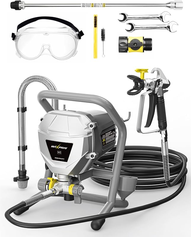 MaXpray M1 Airless Paint Sprayer, Highly Efficient Thinning-Free Minim