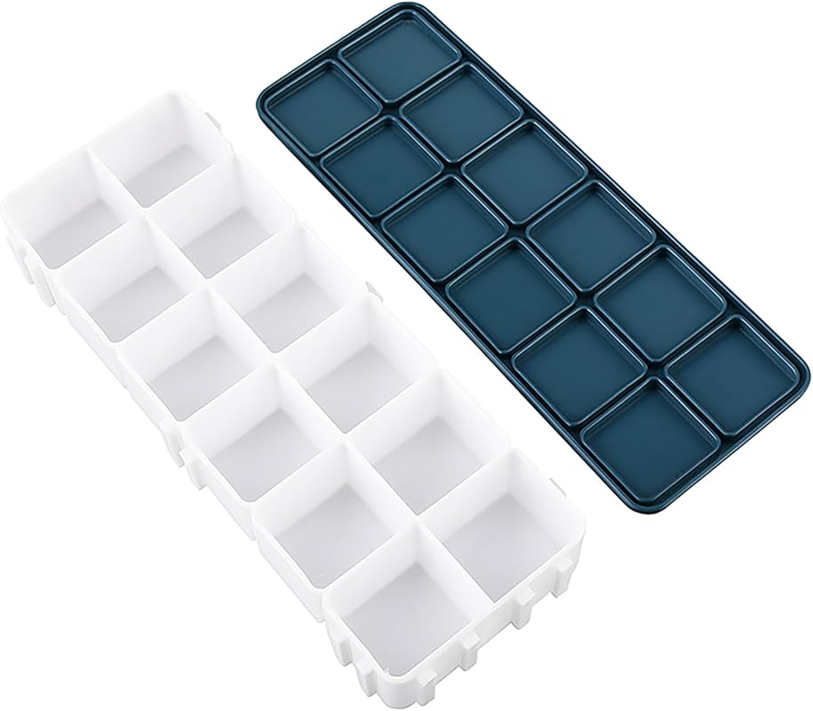 12-Cell Airtight Paint Palette Box with Rubber Lid for Watercolor and 