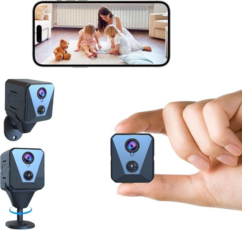 Best 4K Mini Spy Camera: Wireless Nanny Cam with 100-Day Battery, Nigh