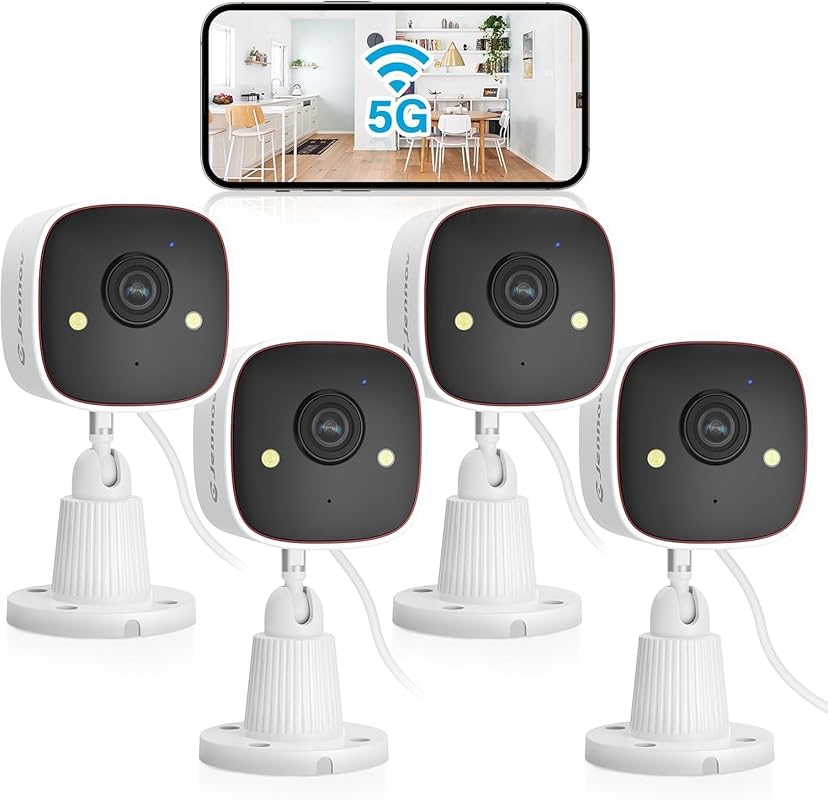 2K WiFi Indoor Camera with Color Night Vision for Monitoring Interior 