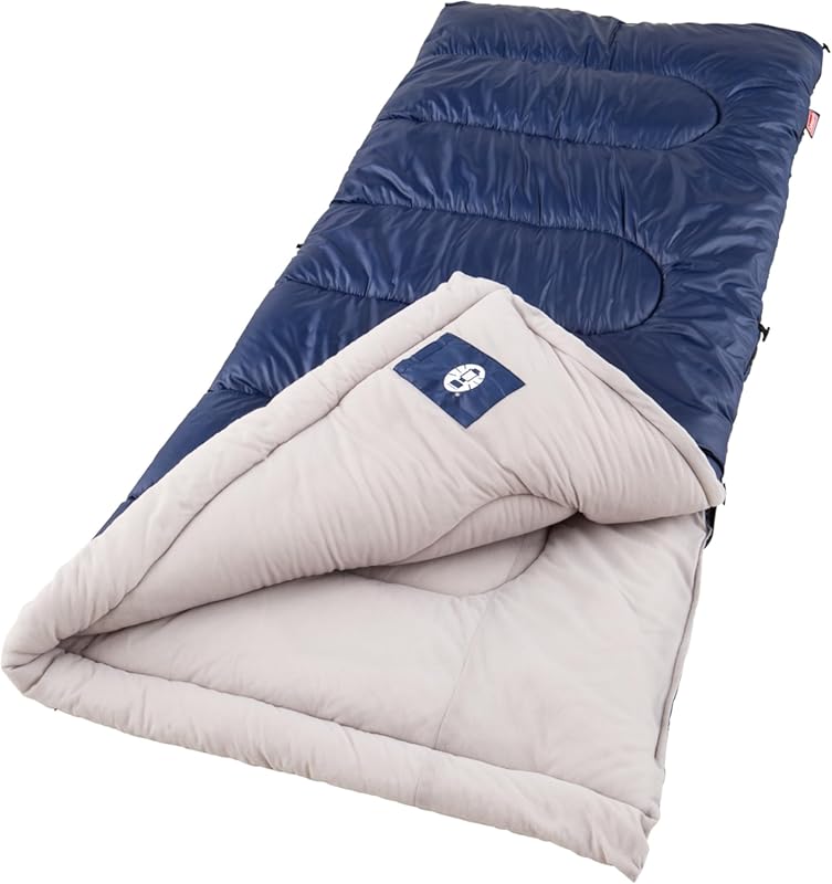 Coleman Brazos 20/30°F Adult Cool-Weather Sleeping Bag with No-Snag Zi