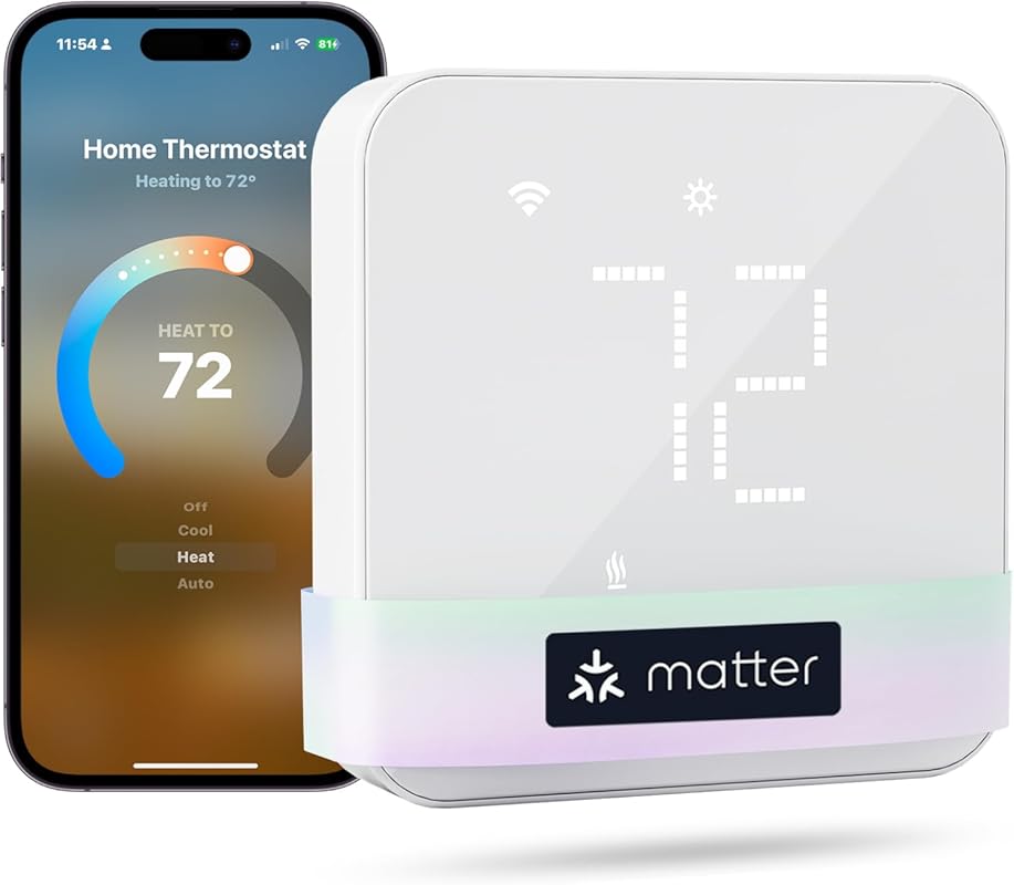 meross Smart WiFi Home Thermostat: Matter, Alexa, Apple Home, and Goog