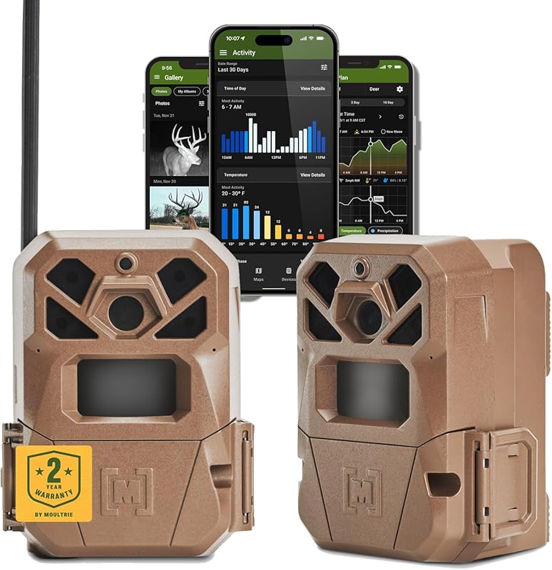 Moultrie Edge 2: Best Cellular Trail Camera with 36MP Photos, 1080P Vi