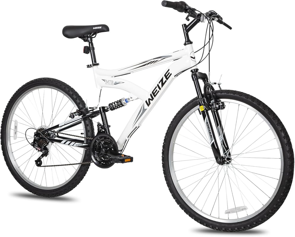 WEIZE Mountain Bike, 26/27.5 inch Outdoor Cycling Bike,18-Speed/High-C