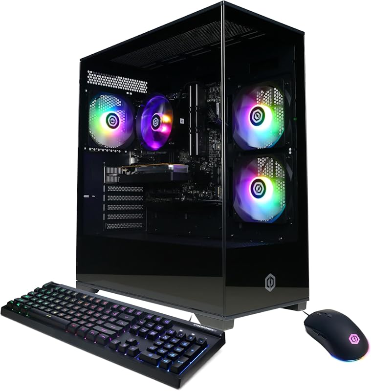 Best Prebuilt Gaming PC: CyberPowerPC, AMD Ryzen 5, RX 6400 4GB, 16GB 
