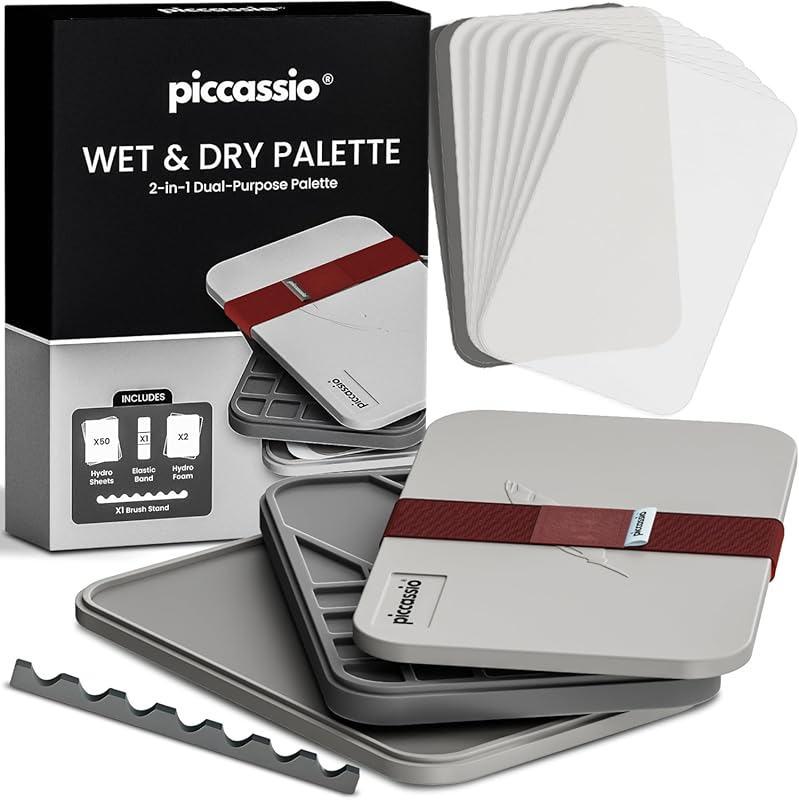 Stay Wet Palette for Acrylic and Miniature Painting, Easy to Clean, St