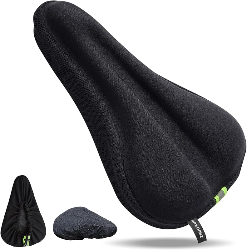 Comfort Padded Bike Seat Cover for Men and Women, Fits Narrow, Indoor,