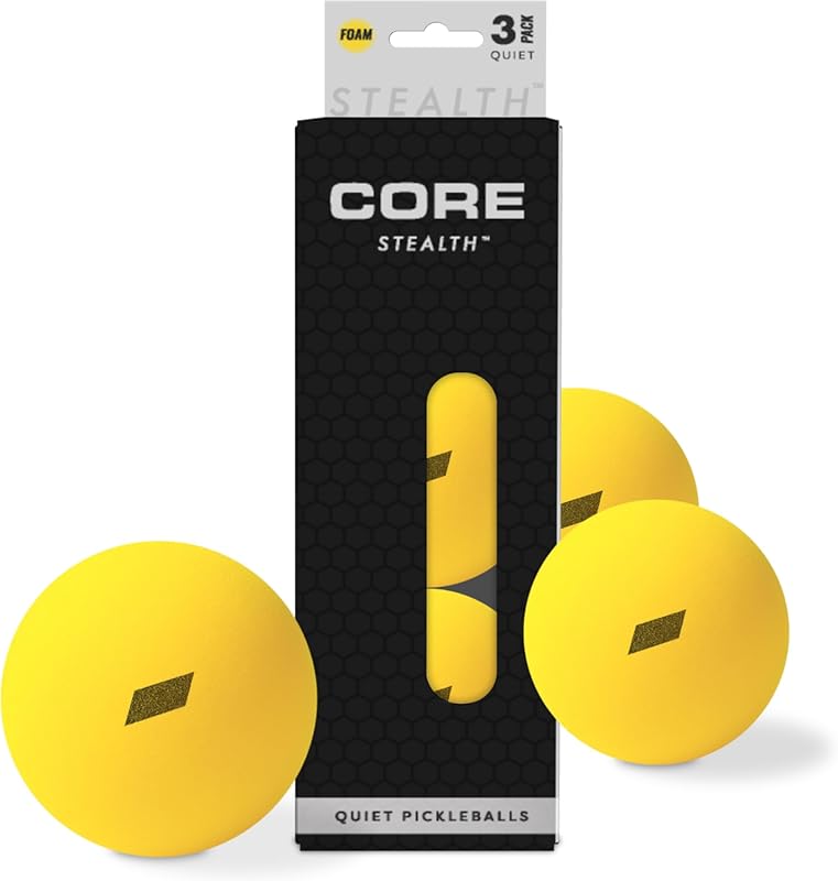 CORE Stealth Quiet Pickleball Balls: Noise Reducing, HOA Approved, Hig