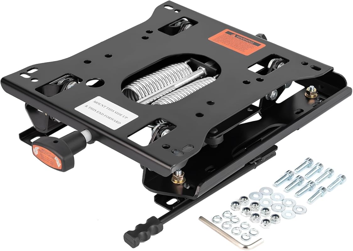 Low Profile Zero Turn Mower Seat Suspension Kit with Sliding Rail for 