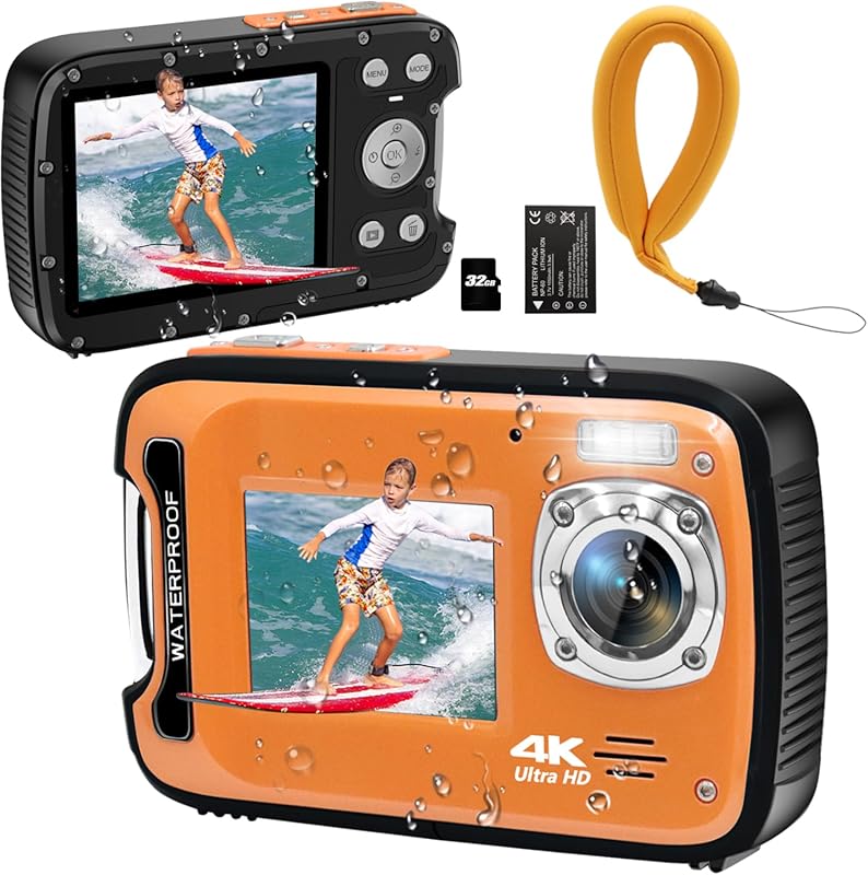 Best 4K 48MP Underwater Camera for Snorkeling - Compact, 17FT Waterpro