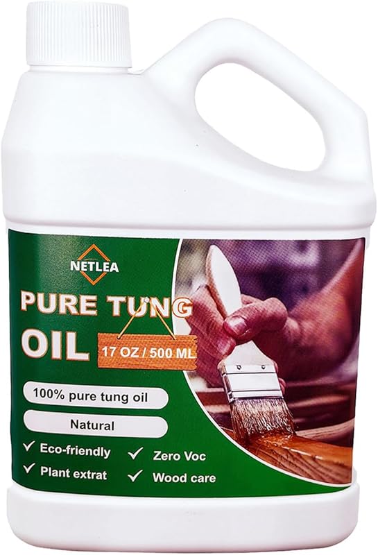 17oz Pure Tung Oil for for Wood Finishing,Food Safety for Furniture & 