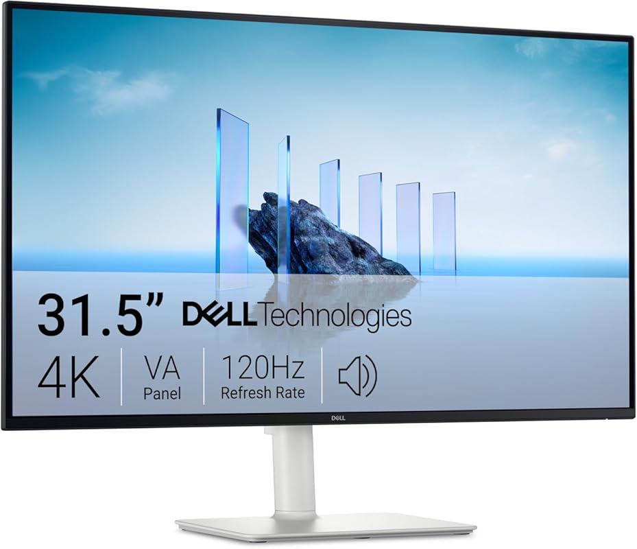 Dell S3225QS 32 Plus 4K Monitor: 31.5-inch 4K 120Hz VA Panel - Ash Whi