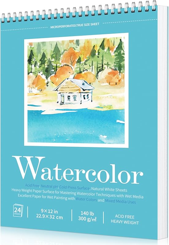Watercolor Paper Pad, Watercolor Sketchbook 9