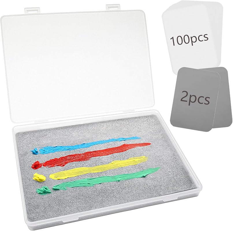 Stay Wet Palette for Acrylic Painting, Includes Tray, 2 Sponges, and 1